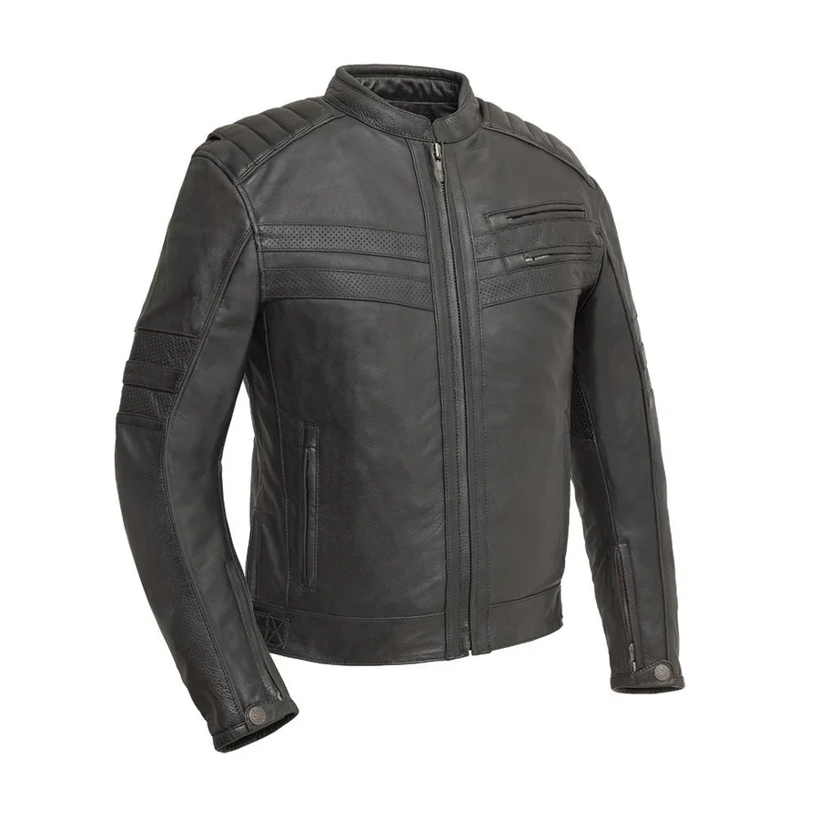 Outlaw - Men's Leather Motorcycle Jacket