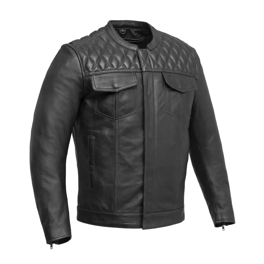 Soho Shadow Men's Leather Motorcycle Jacket