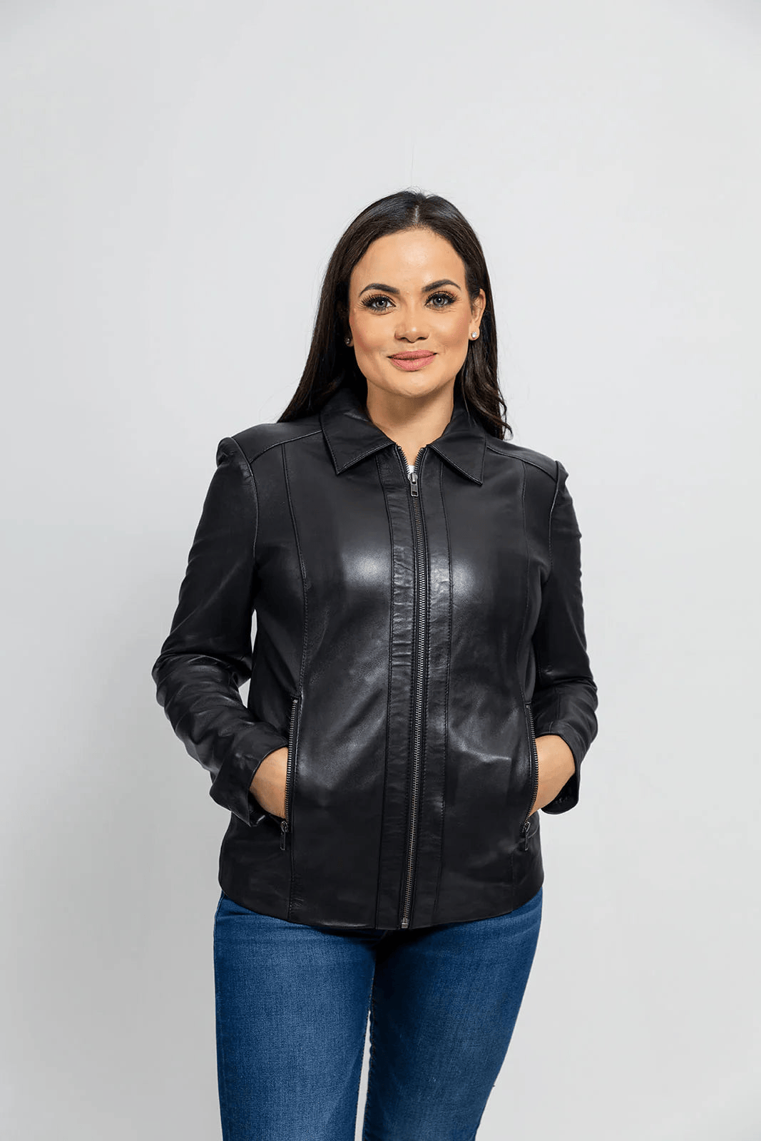 patricia-womens-fashion-leather-jacket-front-view