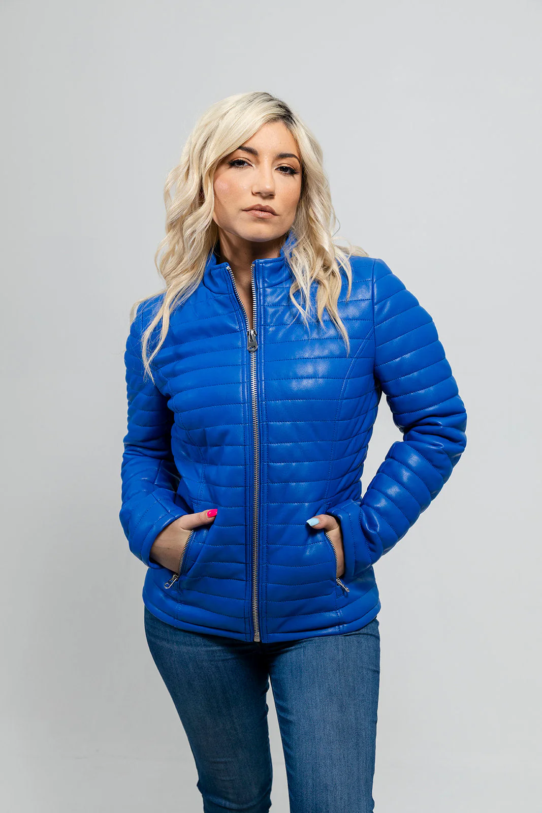 EcoLuxe Women's Vegan Faux Leather Jacket