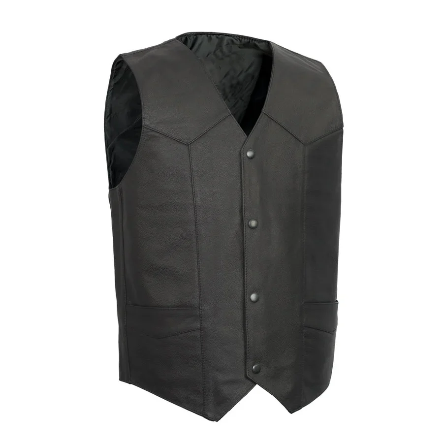Top Shot Men's Motorcycle Leather Vest