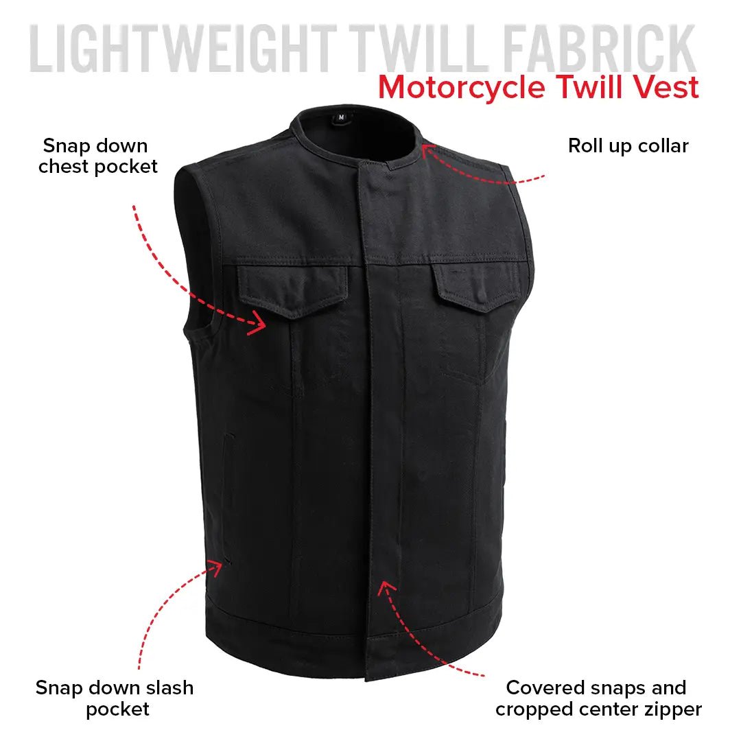 no-limit-mens-motorcycle-twill-vestmens-twill-vestfirst-manufacturing-company-644146
