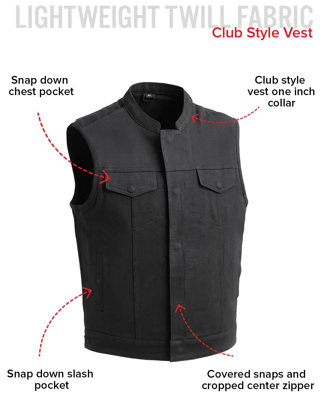 havoc-mens-motorcycle-twill-vestmens-twill-vestfirst-manufacturing-company-383014