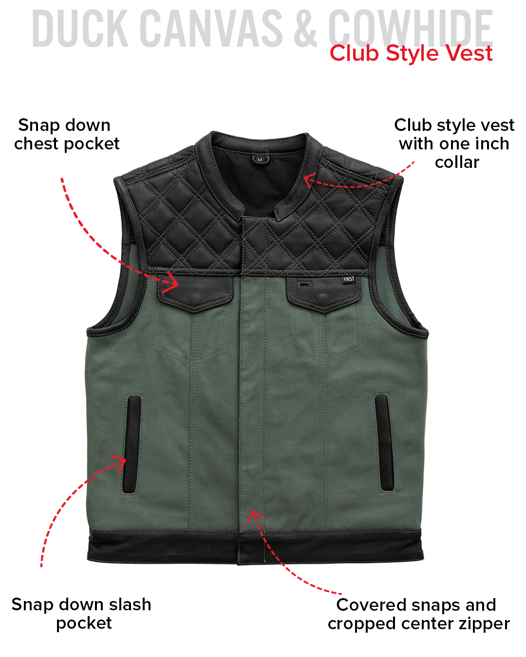 hunt-club-motorcycle-leather-canvas-vest-greenmens-canvas-vestsfirst-manufacturing-company-577461