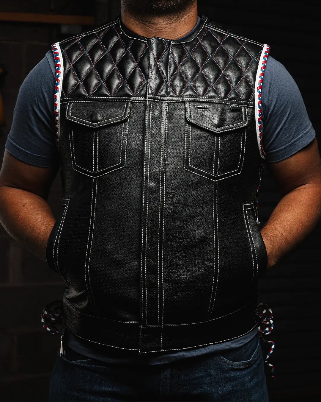 captain-perforated-mens-motorcycle-leather-vestmens-leather-vestfirst-manufacturing-company-887885