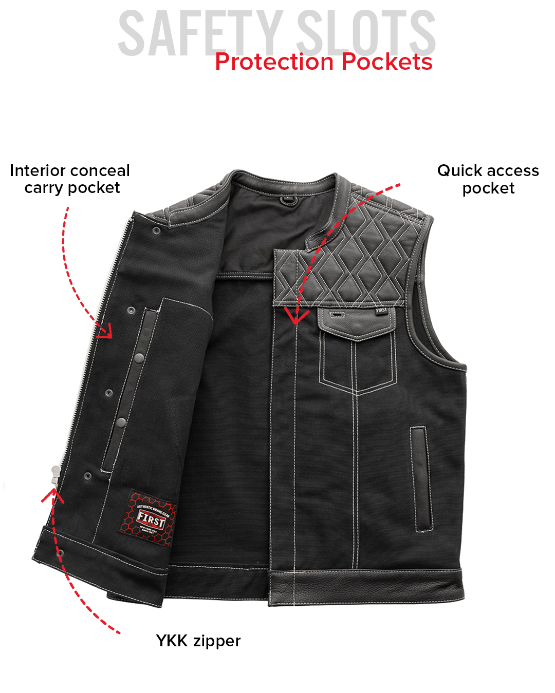 hunt-club-motorcycle-leather-canvas-vest-white-stitchmens-canvas-vestsfirst-manufacturing-company-810161