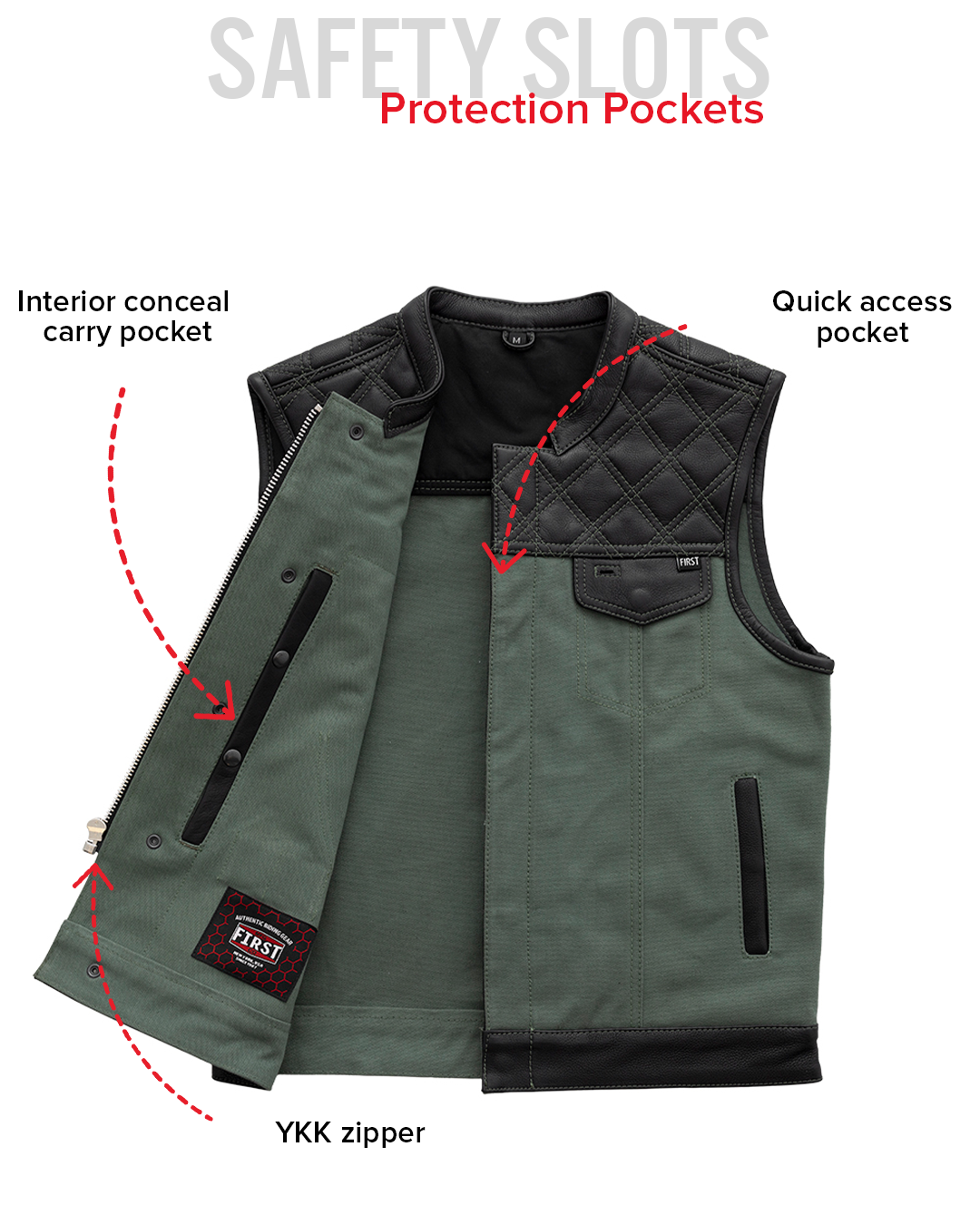 hunt-club-motorcycle-leather-canvas-vest-greenmens-canvas-vestsfirst-manufacturing-company-577461