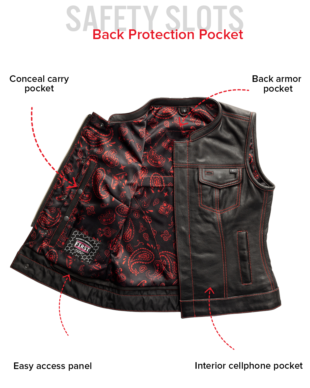 jessica-womens-motorcycle-leather-vest-blackred-limited-editionwomens-leather-vestfirst-manufacturing-company-823624