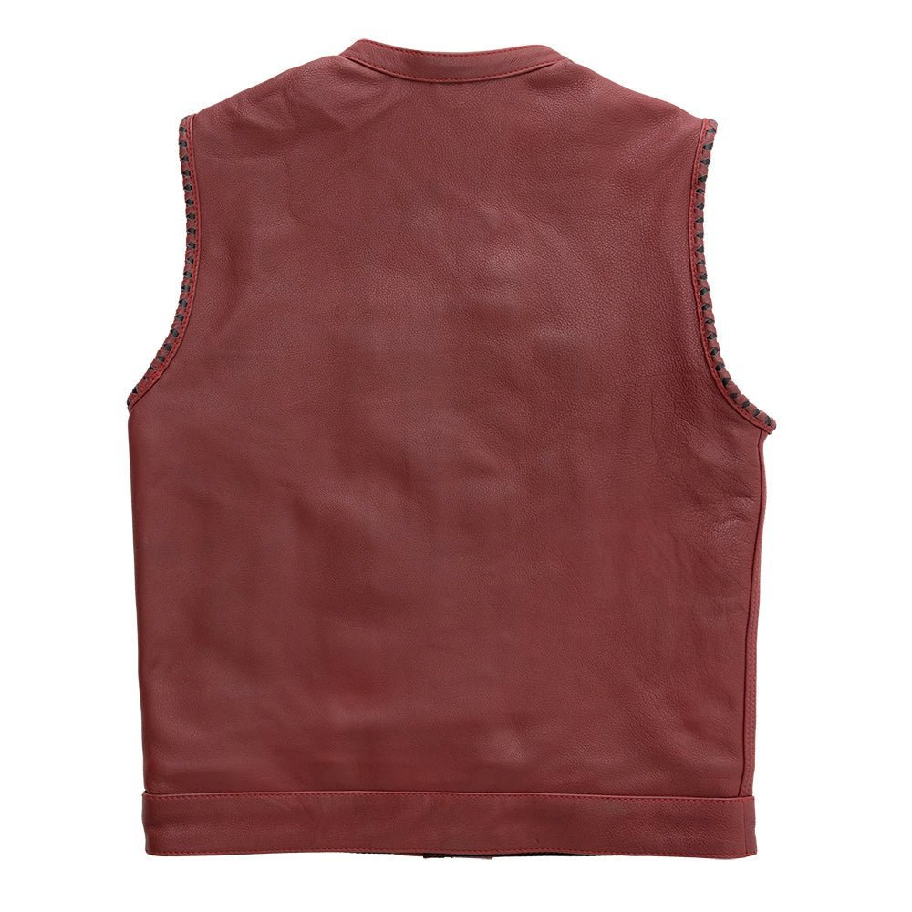 carmine-mens-leather-motorcycle-vest-limited-editionfactory-customsfirst-manufacturing-company-816657