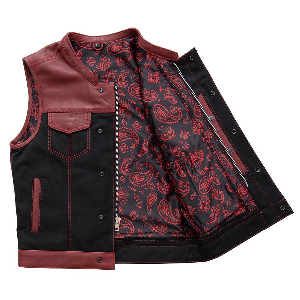 crusher-mens-leathercanvas-motorcycle-vest-limited-editionfactory-customsfirst-manufacturing-company-768431