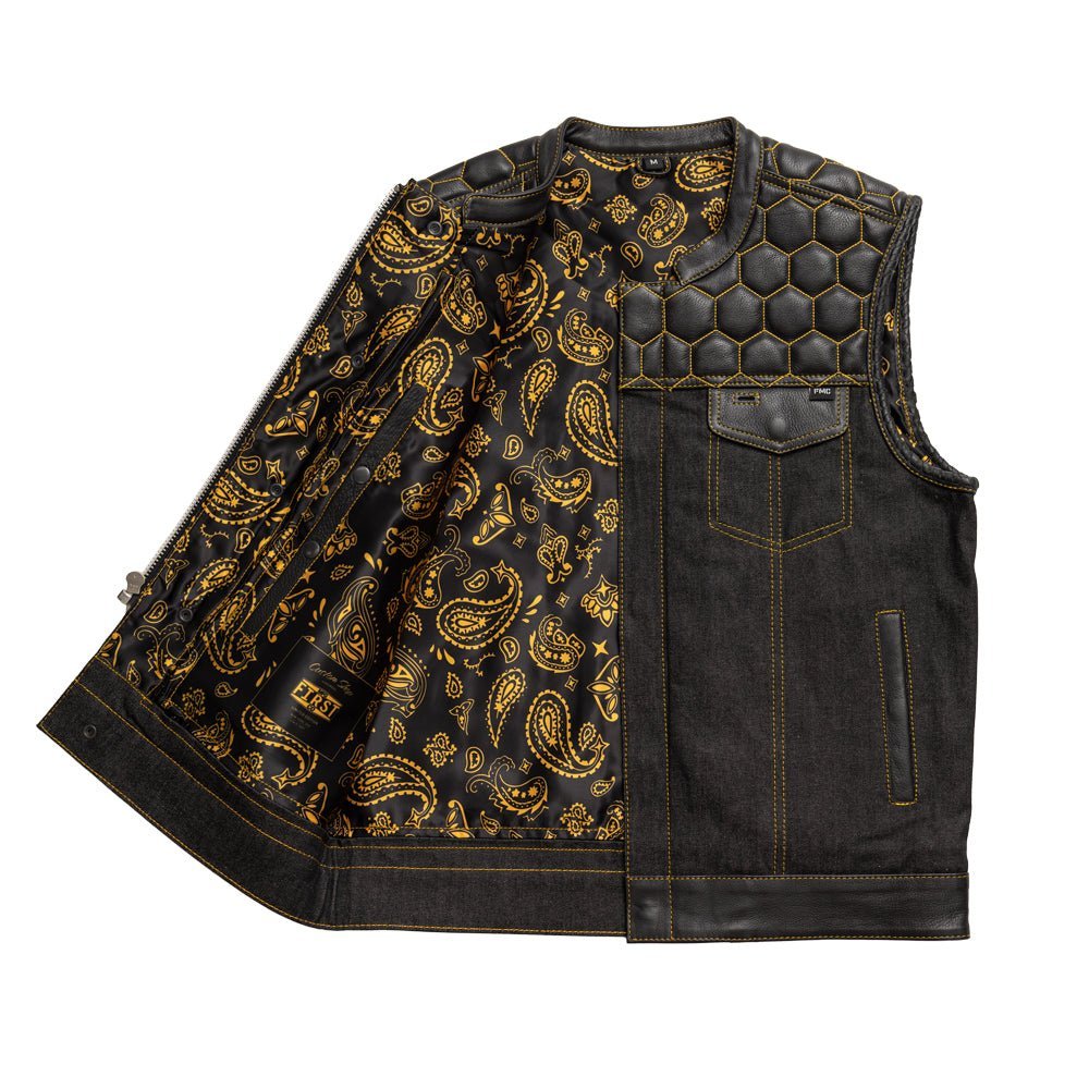 hornet-mens-denim-motorcycle-vest-limited-editionfactory-customsfirst-manufacturing-company-760429