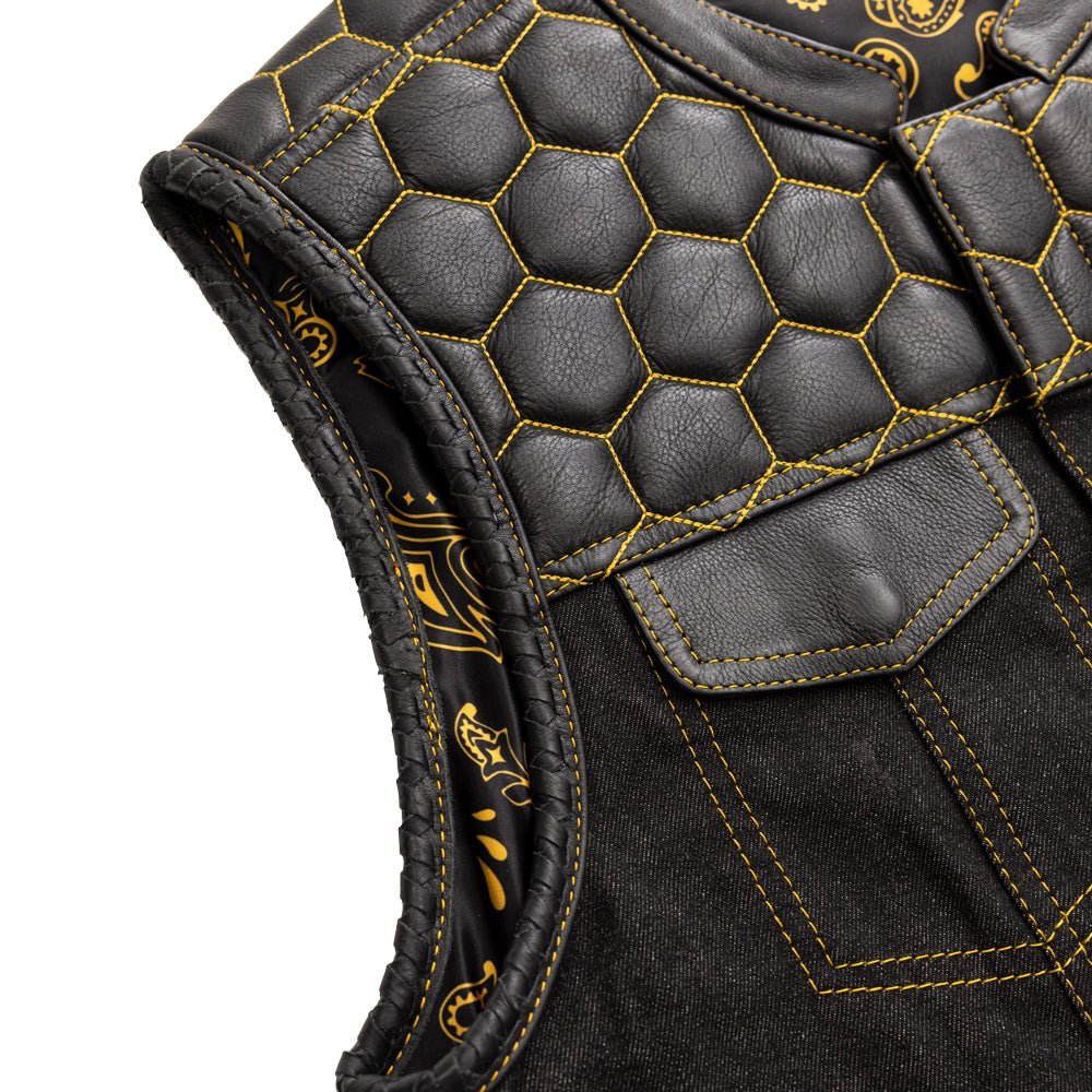 hornet-mens-denim-motorcycle-vest-limited-editionfactory-customsfirst-manufacturing-company-760429