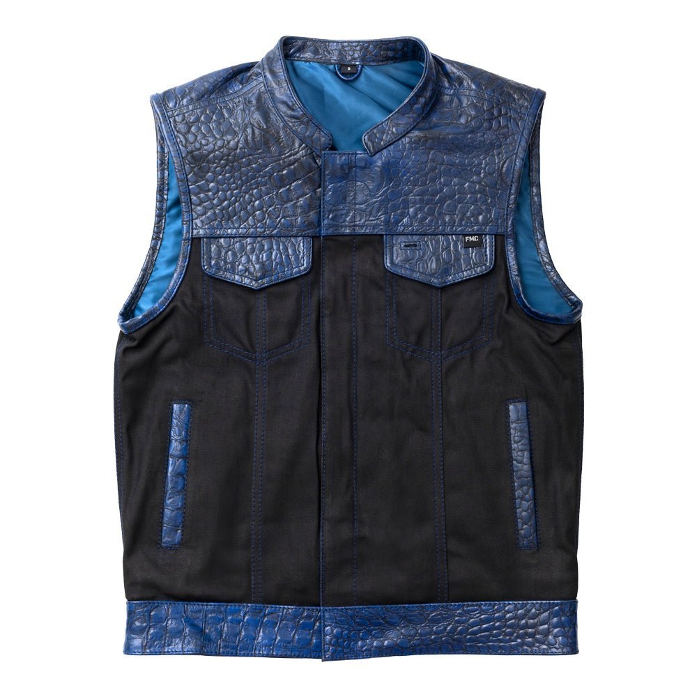 Horntail - Men's Leather/Denim Motorcycle Vest