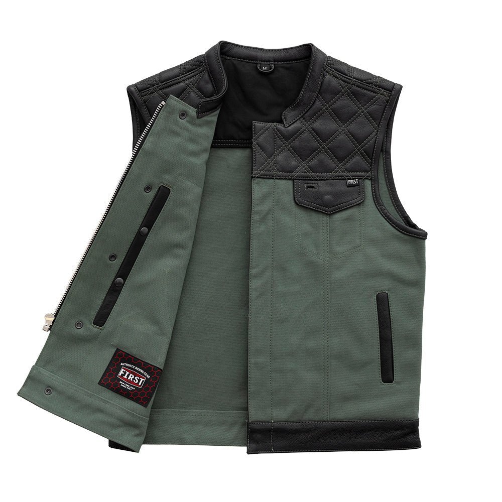 hunt-club-motorcycle-leather-canvas-vest-greenmens-canvas-vestsfirst-manufacturing-company-577461