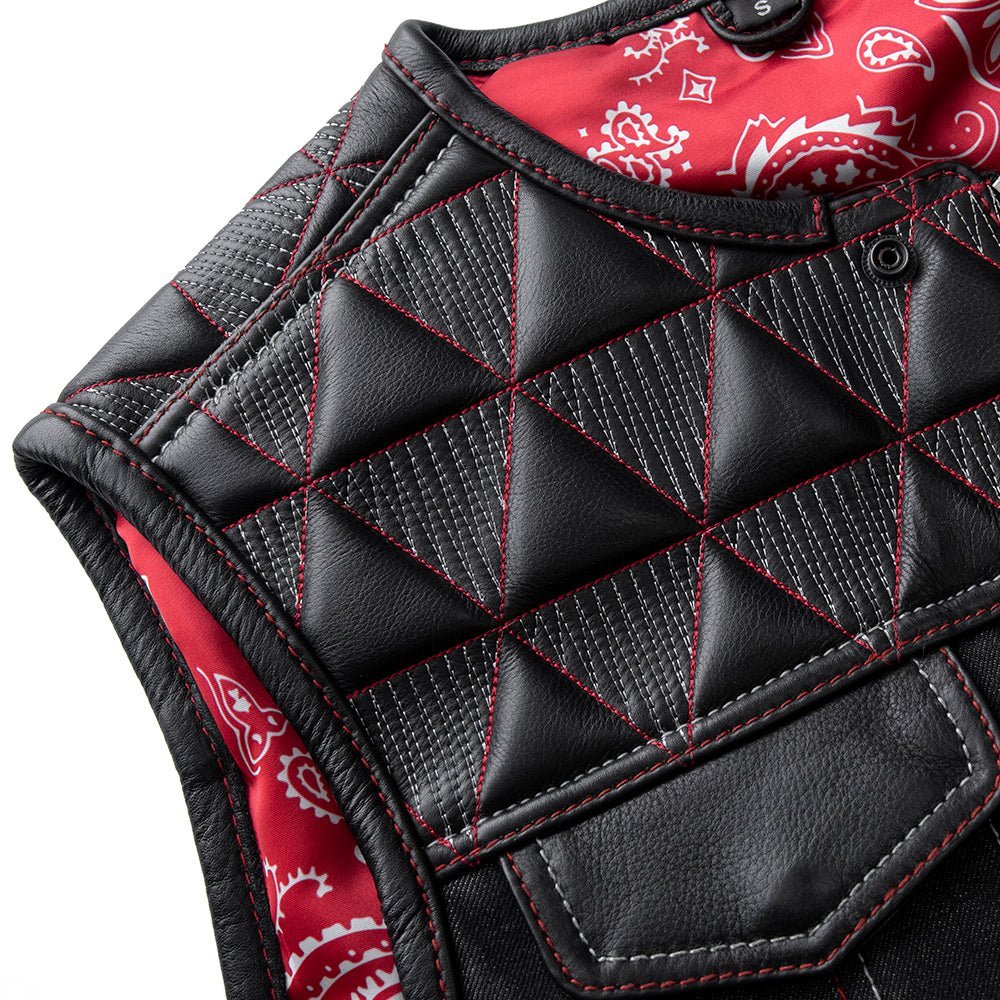 rush-mens-club-style-leatherdenim-motorcycle-vest-limited-editionfactory-customsfirst-manufacturing-company-310241