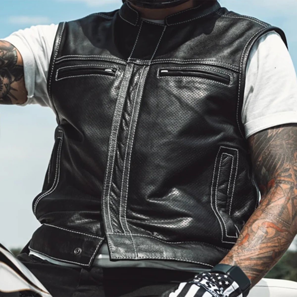 sharp-shooter-perforated-mens-motorcycle-leather-vestmens-leather-vestfirst-manufacturing-company-938819