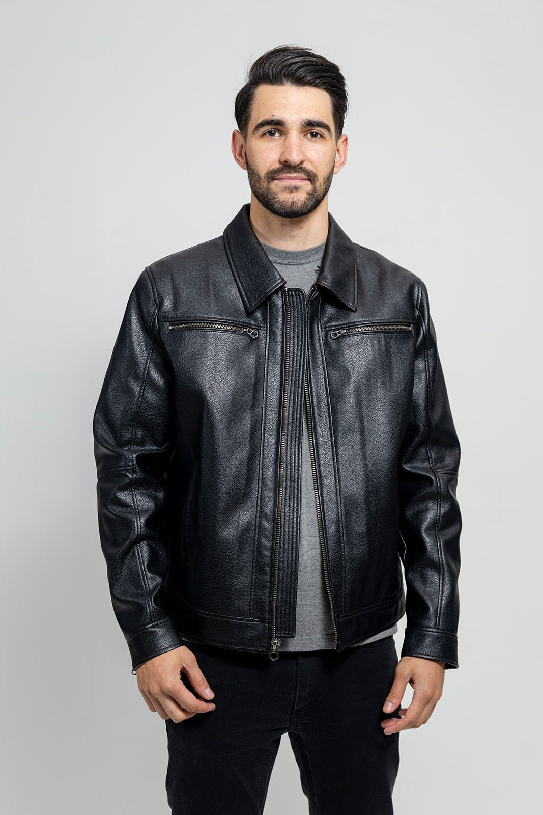 Conner Men's Vegan Faux Leather Jacket