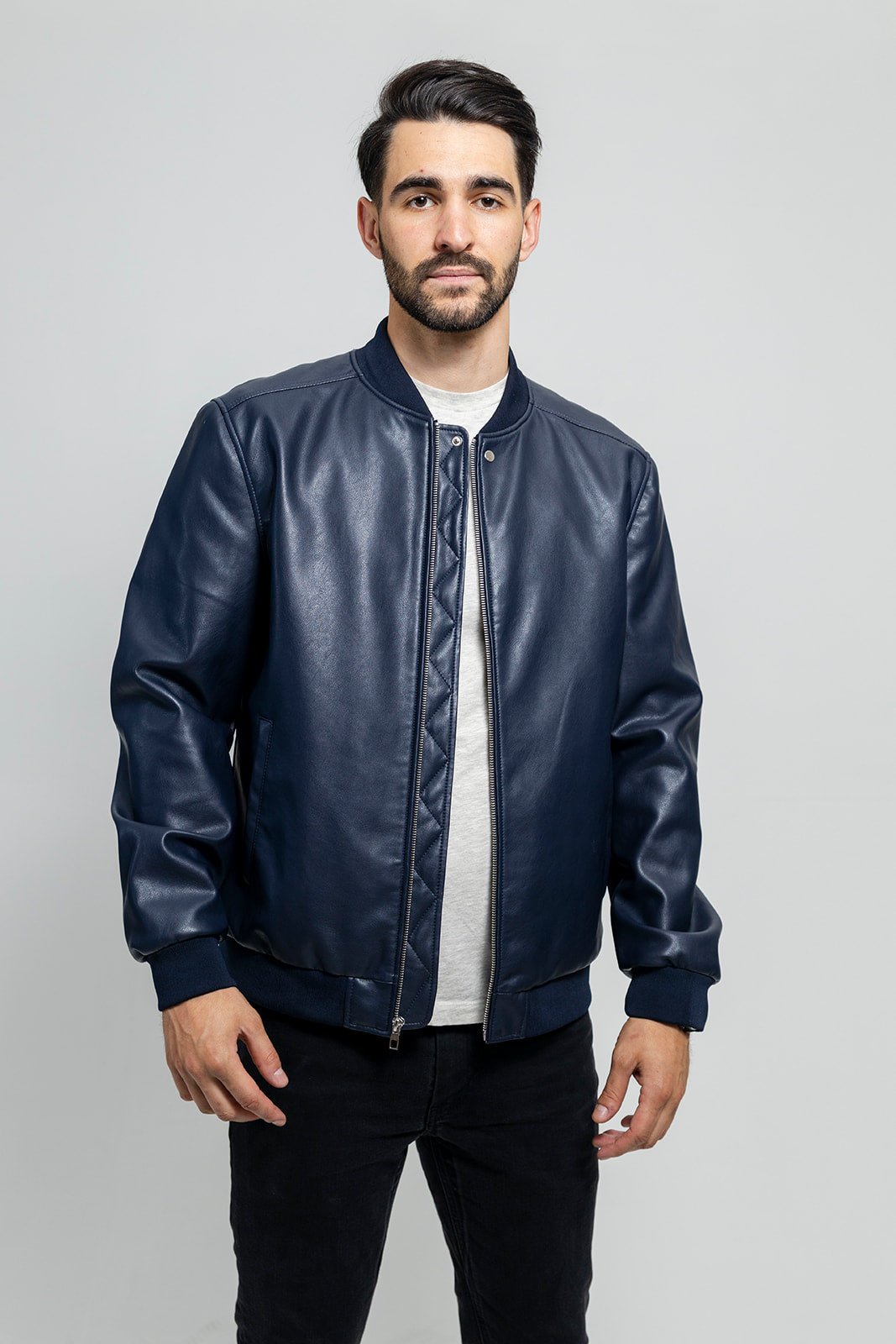 Justin Men's Vegan Faux Leather Jacket